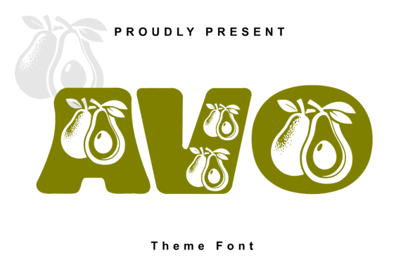 Avo: A Whimsical Decorative Font for Makers