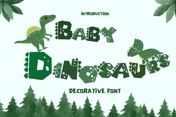 Baby Dinosaurs Font for Bold Campaign Visuals