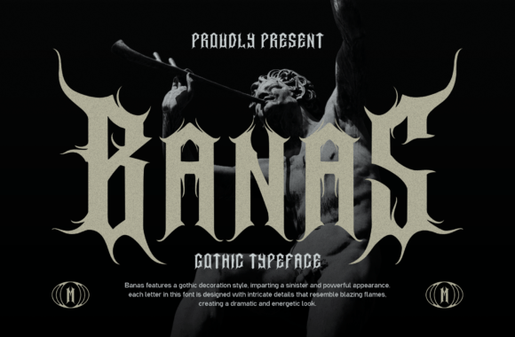 Banas Font: Bold Blackletter for High-Impact Campaigns