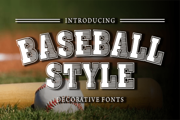 Baseball Style Font for Bold Maker Designs