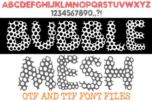Bubble Mesh: A Bold Decorative Font for Modern Design