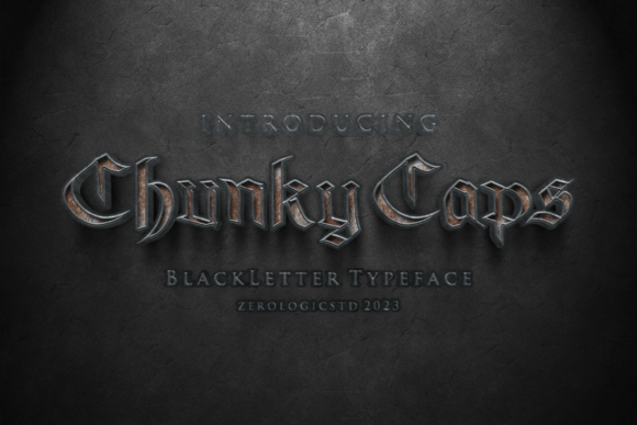 Chunky Caps Typeface for Bold Craft Designs