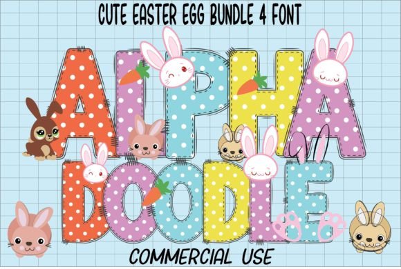 Cute Easter Egg Font for Crafters & Sellers