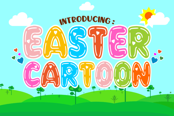 Easter Cartoon Font for Spring Campaigns
