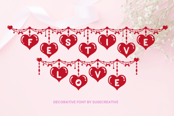 Festive Love Font for Holiday Web Design