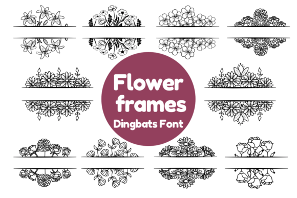 Flower Frames Font Review for Brand Designers