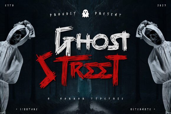 Ghost Street Font for Spooky Handmade Designs