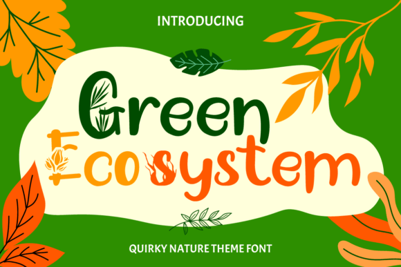 Green Ecosystem Typeface Review for Brand Design