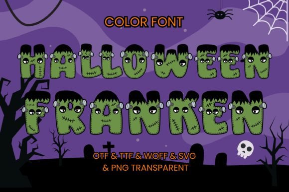 Halloween Franken Typeface for Spooky Branding