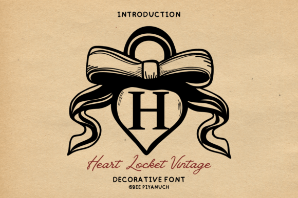 Heart Locket Vintage Typeface for Branding