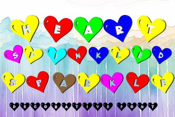 Heart Sprinkled Sparkle Font Review for Branding