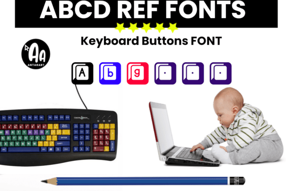Keyboard Buttons Font for Crafters