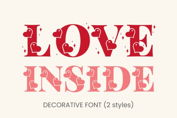 Love Inside Font for Digital Branding
