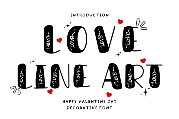 Love Line Art Font for Small Business Branding