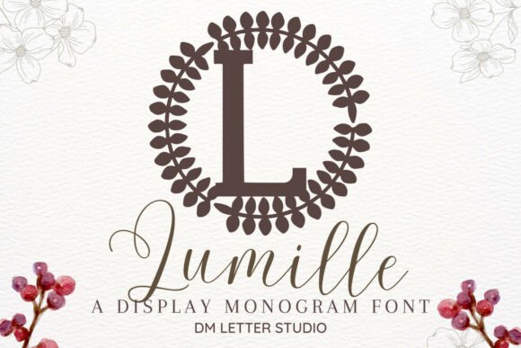 Lumille Monogram: A Premium Decorative Typeface for Digital Branding