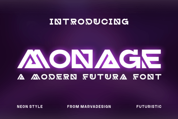 Monage Typeface for Bold Editorial Design