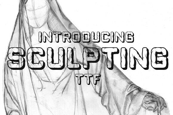 Sculpting Typeface for Bold Brand Identity