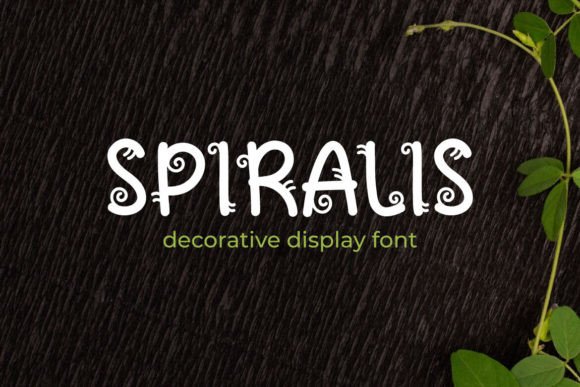 Spiralis Typeface for Elegant Editorial Design