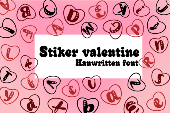 Stiker Valentine Font for Web Design
