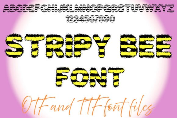 Stripy Bee: A Playful Decorative Font for Editors