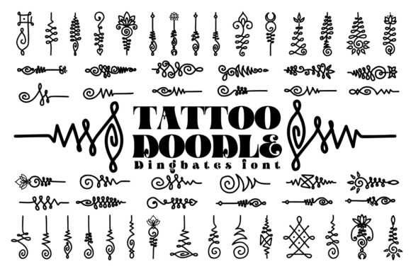 Tattoo Doodle Font for Playful Branding