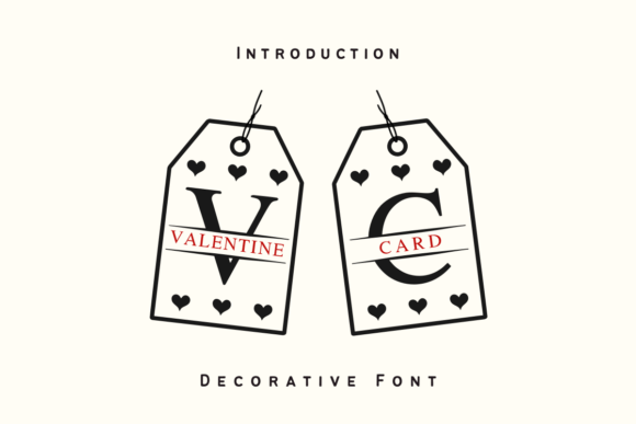 Valentine Card Typeface for Editorial Design