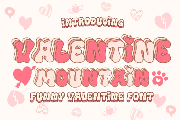 Valentine Mountain: A Playful Display Font for Campaigns